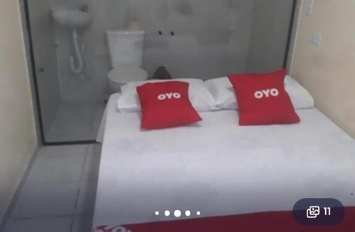 Postel nebo postele na pokoji v ubytování Pousada Lirios