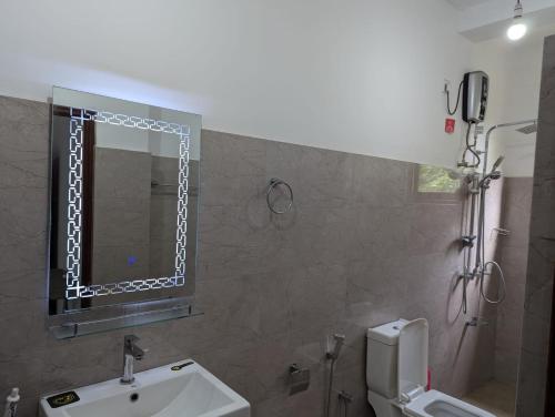 Koupelna v ubytování Green Villa Kamburugamuwa