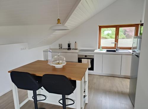 Küche/Küchenzeile in der Unterkunft Hegauzauber