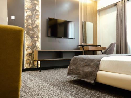 Leork Hotelにあるベッド