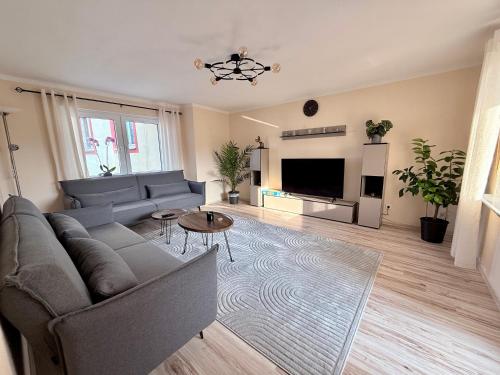 Posezení v ubytování Das kleine Vulkanhaus