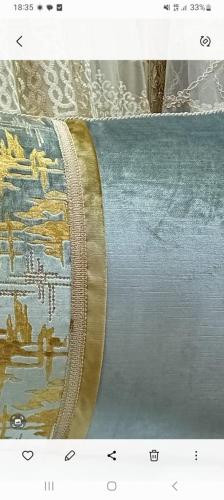 a close up of a piece of cloth with a gold zipper at Tetouan in Tetouan