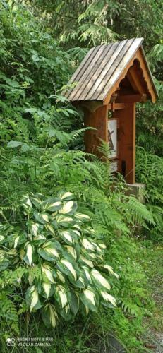 Jardín al aire libre en Apartmány Grobarčík