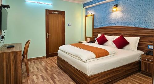 Hotel Tirupati Inn Hill Viewにあるベッド