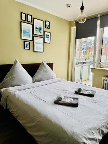 Ένα ή περισσότερα κρεβάτια σε δωμάτιο στο Apartments KR