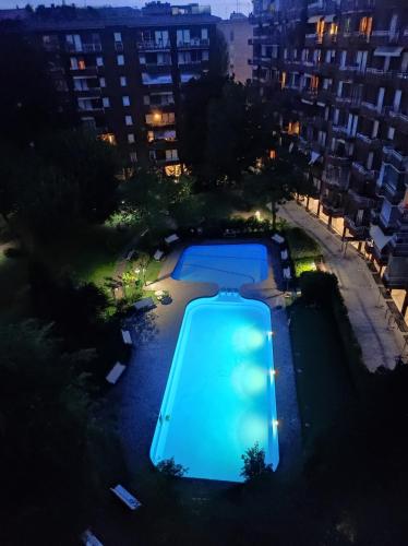 Πισίνα στο ή κοντά στο Sky View apartment with Swimming pool, AC, Wifi, M2