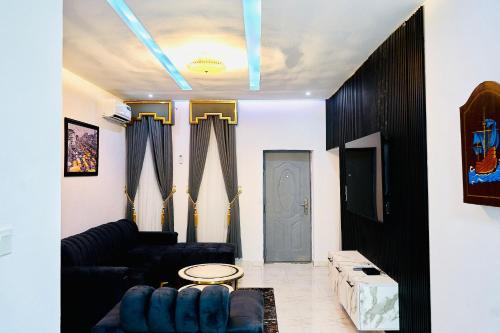 Posezení v ubytování Rondawel Luxury 2 Bedroom Apartment, Lekki VGC