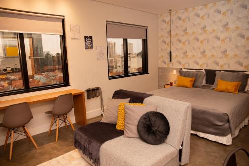 Χώρος καθιστικού στο Flat Tatuapé Sua Casa Your Home