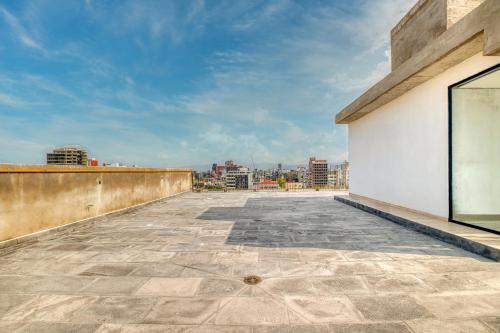 a view from the roof of a building at Myla Chapultepec in Mexico City