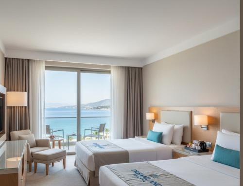 Ένα ή περισσότερα κρεβάτια σε δωμάτιο στο Dreamland Alanya Resort & Spa