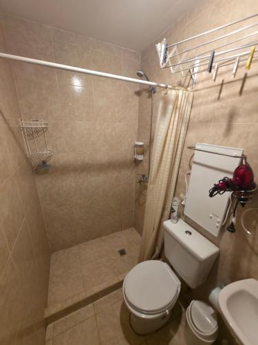 Koupelna v ubytování Valentyna Apar ,1