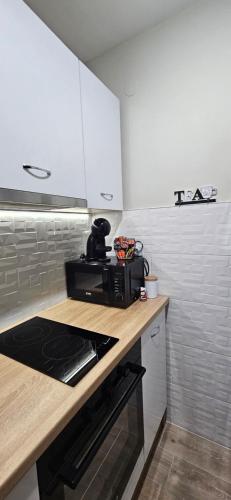 Kuchyň nebo kuchyňský kout v ubytování Apartman Vukota 2 Pirot