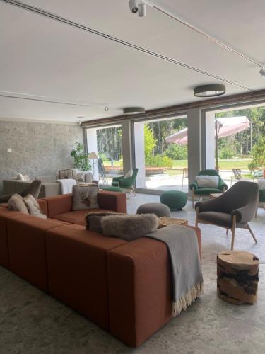 Χώρος καθιστικού στο Maison Poluc - Etoile De Neige