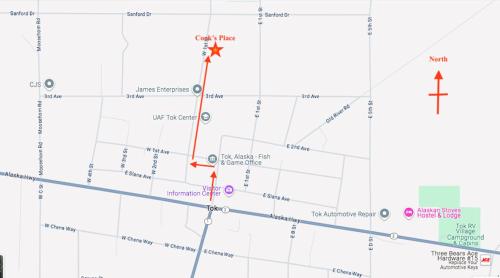 a map of the route of the exodus from jerusalem at Cook's Place in Tok