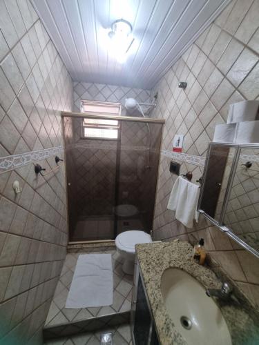 Koupelna v ubytování Quarto Aeroporto Galeão