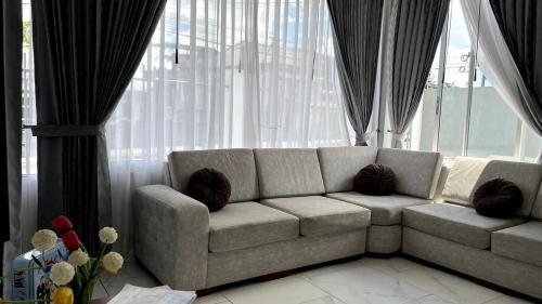 Posezení v ubytování Casa Familiar Moderna