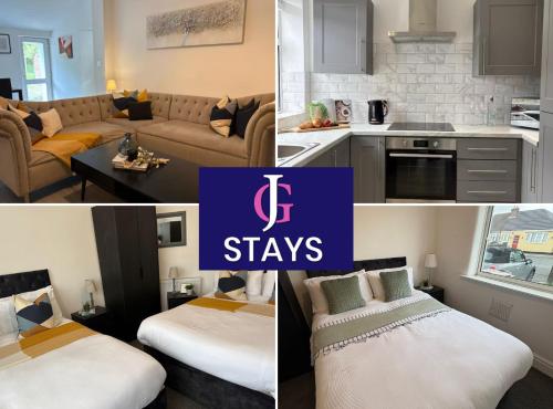 Cucina o angolo cottura di Spacious Bungalow in St Helens, 1-Min Drive to Carr Mill Bridge