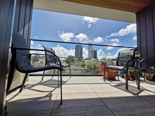 Μπαλκόνι ή βεράντα στο Takapuna Apartment
