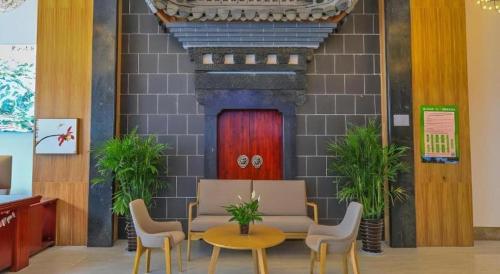Posezení v ubytování Vatica Hotel Huangshan South Gate Terminal Station
