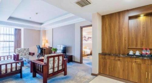 Χώρος καθιστικού στο Junyu Grand Hotel Qinhuangdao