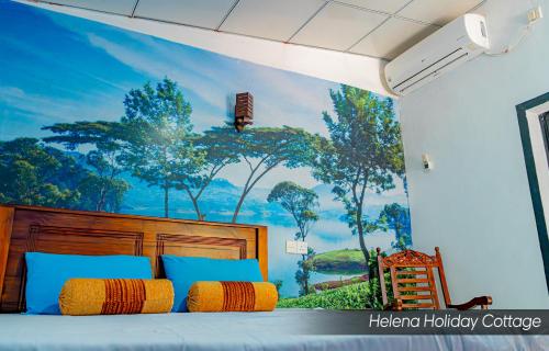 Postel nebo postele na pokoji v ubytování Helena Holiday Cottage