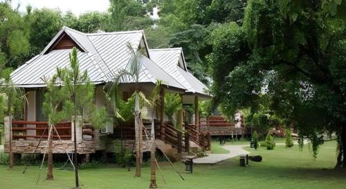 Zahrada ubytování Chiangkham Luang Resort