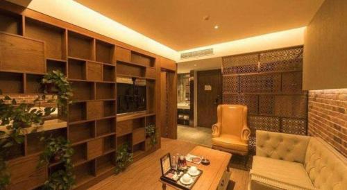 Area soggiorno di James Joyce Coffetel Tianjin Railway Station Jinshiqiao Metro Station Branch