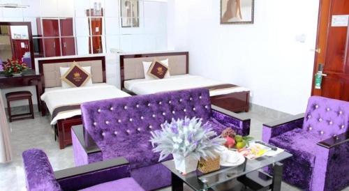 Posezení v ubytování Tran Vinh Hotel