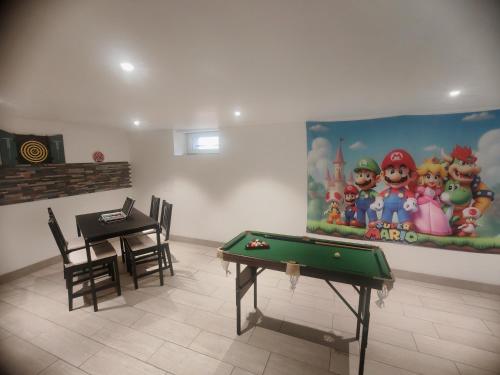 Herní místnost v ubytování L'Escale 3 Chambres Clermont-Ferrand