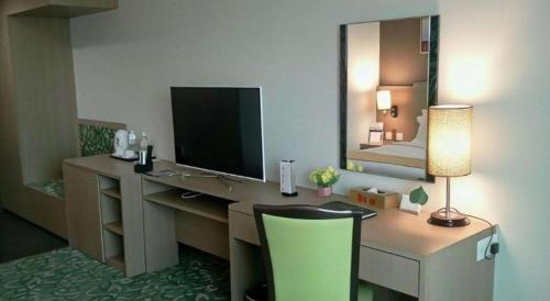 Η κουζίνα ή μικρή κουζίνα στο Hotel AIFA