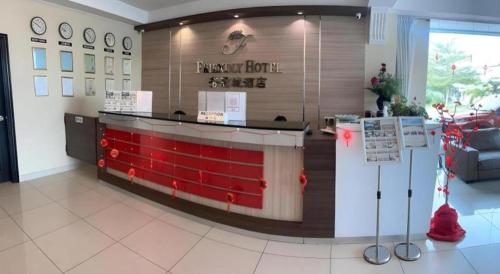 Лобби или стойка регистрации в Friendly Hotel