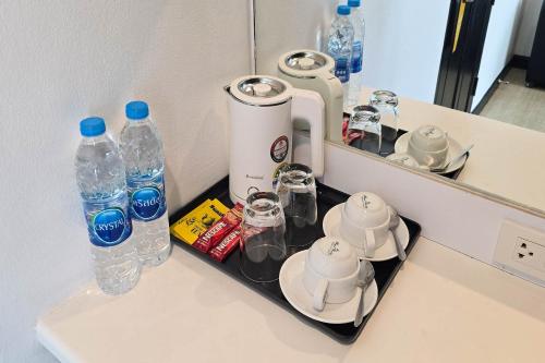 Le Nara Residenceにあるコーヒーまたはお茶