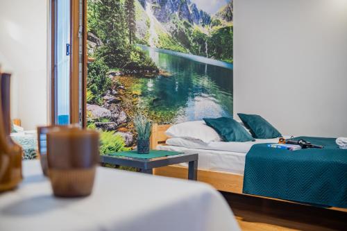 Zona de estar de DW Pod Jaworami - relaks - jacuzzi, sauna na wyłączność