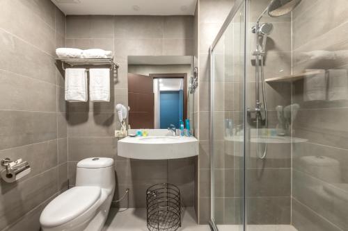 Koupelna v ubytování Crystal Resort