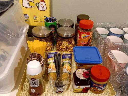 Dapur atau dapur kecil di Nitra Hostel