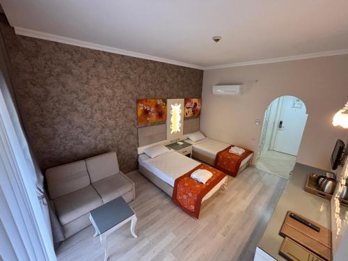 Katil atau katil-katil dalam bilik di Mir'Amor Hotel -All Inclusive Plus