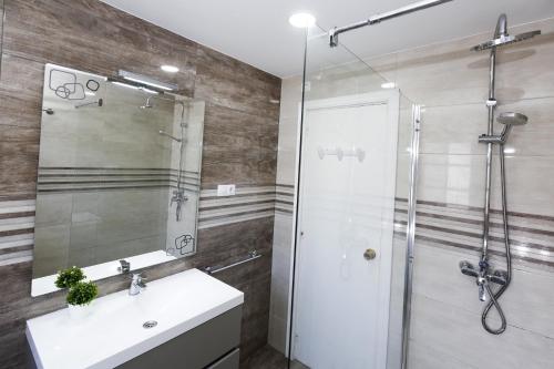 Koupelna v ubytování Casa QUEVEDO