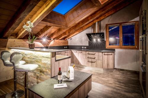 Køkken eller tekøkken på Chalet Emilie