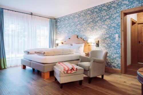 Кровать или кровати в номере Landhaus am Stein