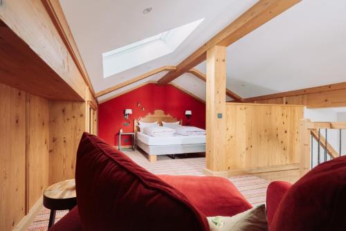 Кровать или кровати в номере Landhaus am Stein