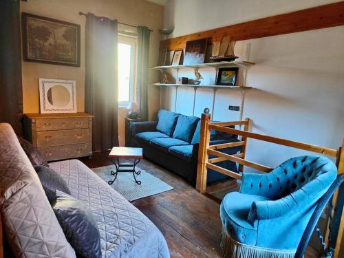 Et opholdsområde på Petite maison en pierre