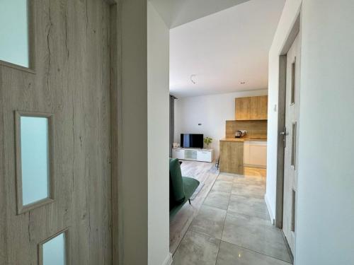 Η κουζίνα ή μικρή κουζίνα στο Apartamenty Podlesie