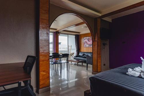 Area soggiorno di Lemon House apartment
