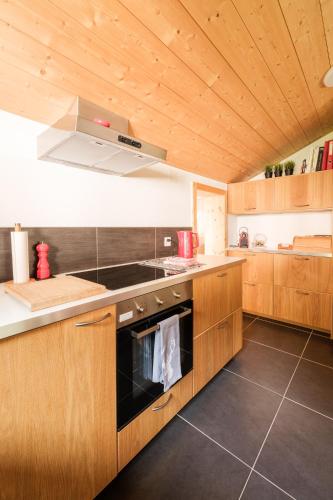 Nhà bếp/bếp nhỏ tại Chalet Rouge Coeur
