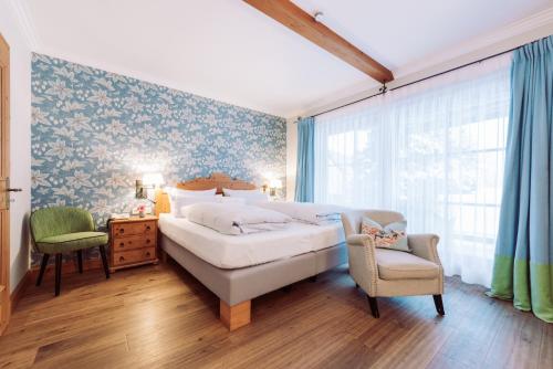 Кровать или кровати в номере Landhaus am Stein