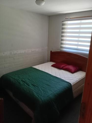 Postel nebo postele na pokoji v ubytování Parcela para descanso y eventos