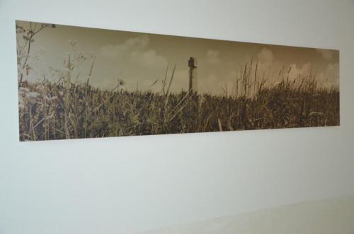 a picture of a lighthouse in a field of grass at B&B 't Withuis in Diksmuide
