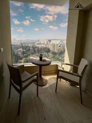 Un balcón o terraza de Grand museum & pyramids view inn