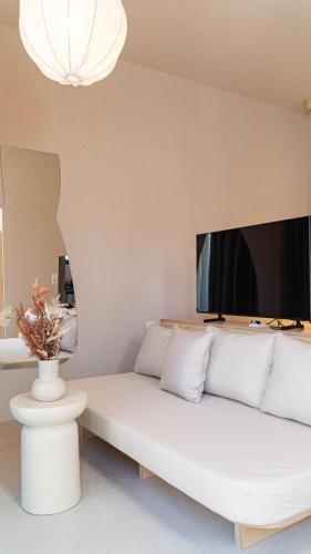 TV a/nebo společenská místnost v ubytování Alex & Sofi Hotel