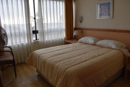 Ένα ή περισσότερα κρεβάτια σε δωμάτιο στο Hotel Arenas Blancas